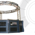 Church welcome booth, church welcome center furniture, church welcome center design, church welcome desk