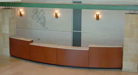 Church welcome booth, church welcome center furniture, church welcome center design, church welcome desk
