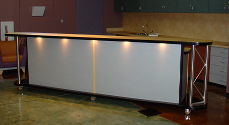 Church welcome booth, church welcome center furniture, church welcome center design, church welcome desk