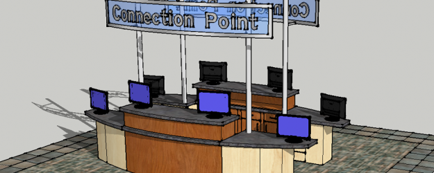 information booth, information center, Church welcome booth, church welcome center furniture, church welcome center design, church welcome desk
