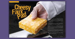 Cheesy Faux pas – Magazine Spread